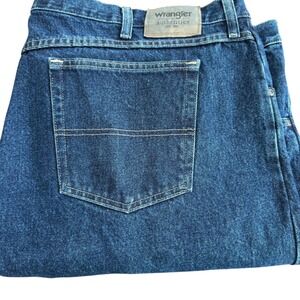 Wrangler Authentics Men's Dark Wash Relaxed Fit Jeans‎ Size 48x34